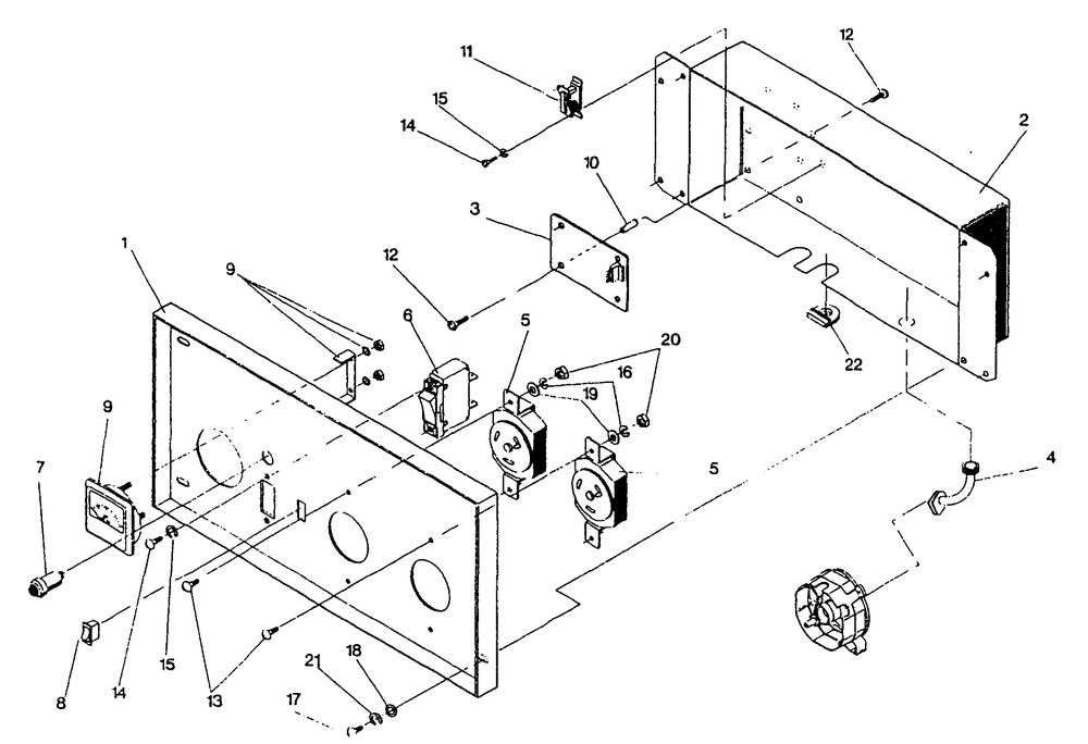Control Panel Drawing No. 98528 Diagram and Parts List for 0490-0-GN6,500  Briggs and Stratton Generator